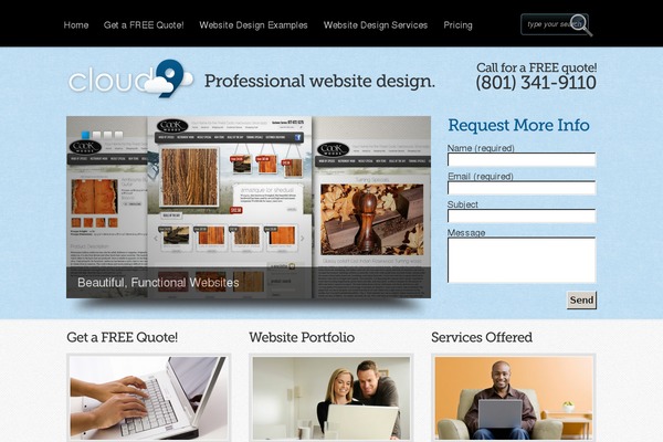 WordPress website example screenshot