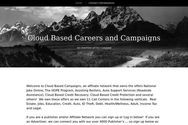 cloudbasedcampaigns.com site used Landscape