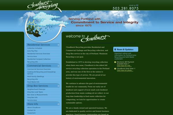 cloudburstrecycling.com site used Cbst3-0