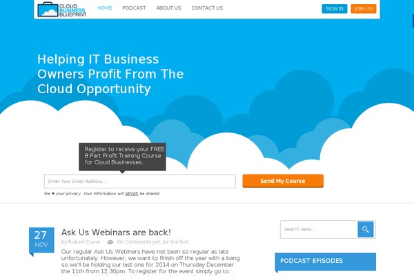 cloudbusinessblueprint.com site used Ksdtheme