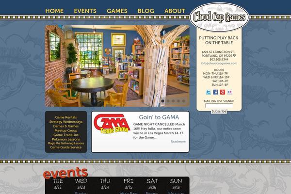 cloudcapgames.com site used Cloudcap