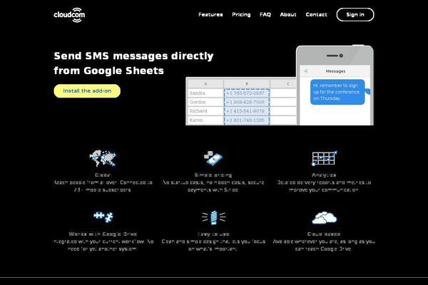 cloudcomapps.com site used Cloudcom-theme
