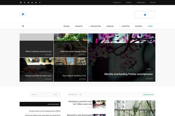 SmartMag theme site design template sample