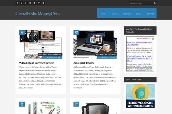 Blogghiamo theme site design template sample