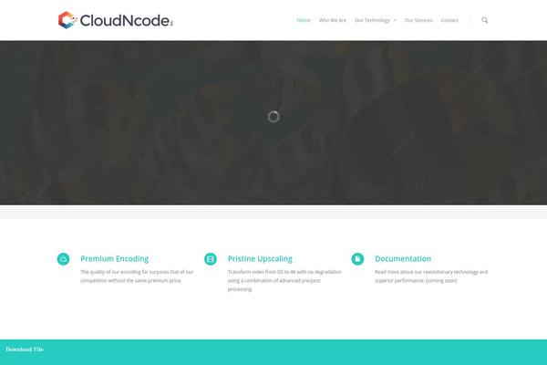 cloudncode.com site used Salient