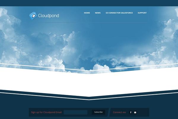 Cloudhoster theme site design template sample