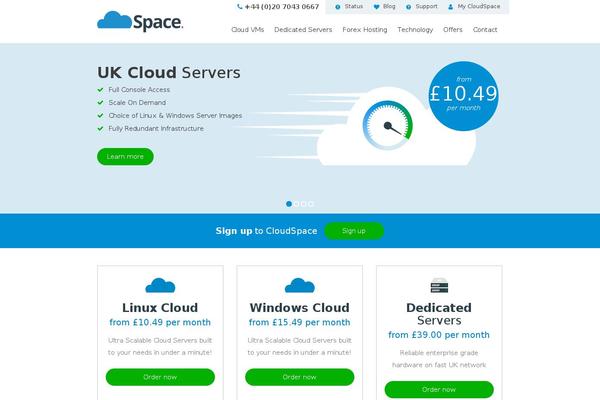cloudspaceuk.co.uk site used Cloudspace