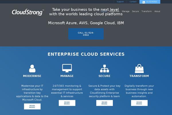 cloudstrong.ie site used Cloudstrong
