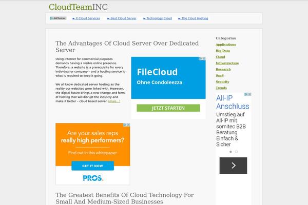 cloudteaminc.com site used Ctr Theme