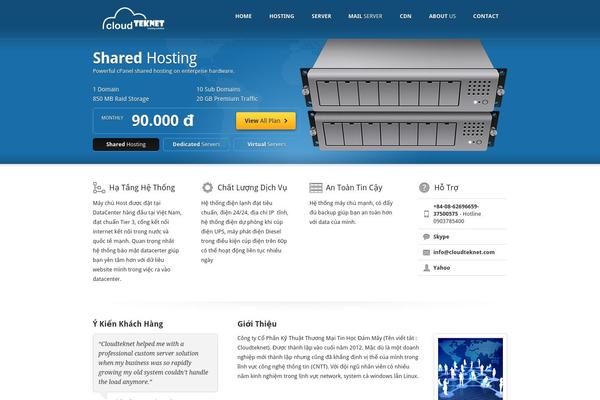 Rackhost theme site design template sample