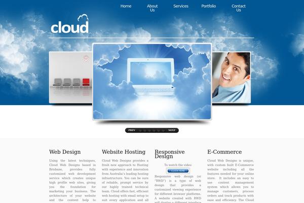 cloudwebdesigns.com.au site used Theme1246