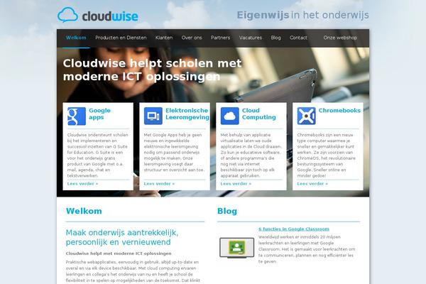 cloudwise.nl site used Cloudwisethema