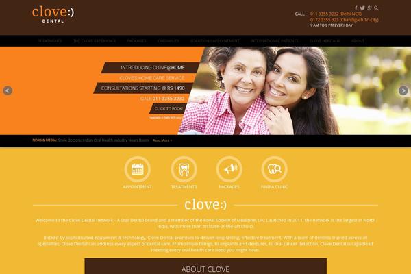 clovedental.in site used Clove