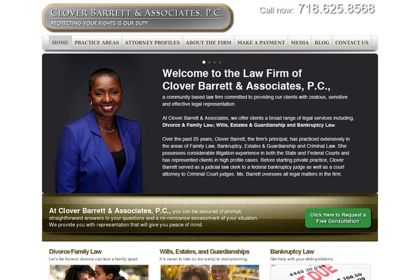 cloverbarrett.com site used Bluewood