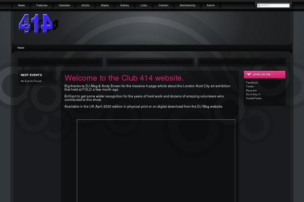 club414.org site used Yoo_crystal_wp