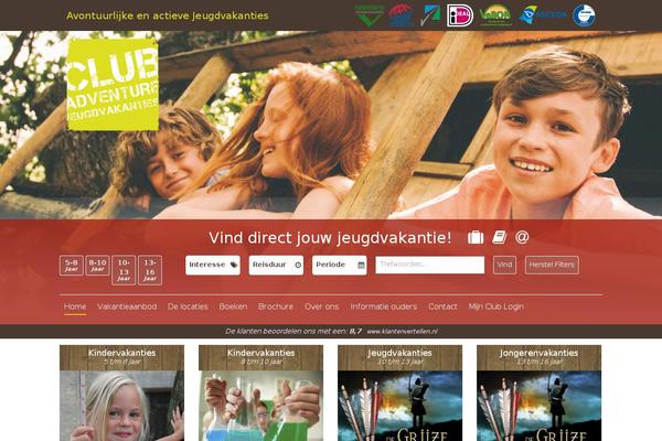 clubadventure.nl site used Clubadventure