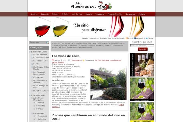 clubamantesdelvino.com site used Statement