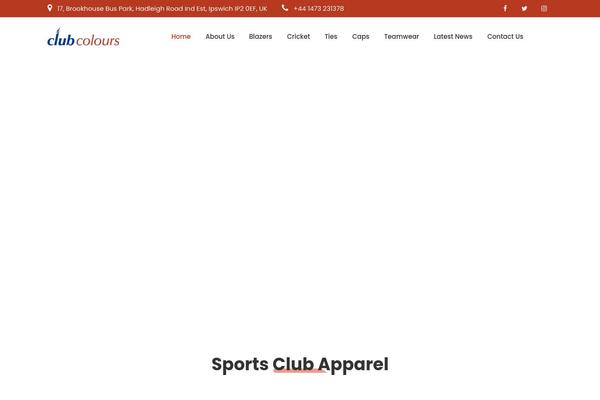 clubcolours.co.uk site used Clubcolours