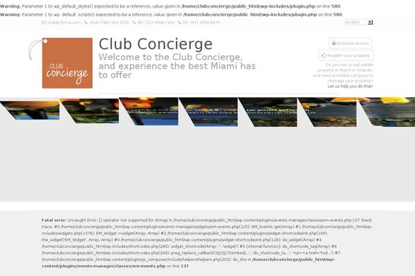 clubconcierge.com site used Clubconcierge