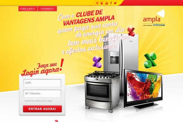 clubedevantagensampla.com.br site used Ampla