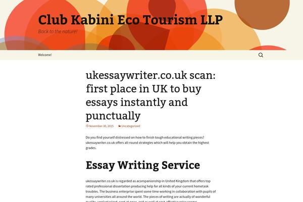 Twenty Thirteen theme site design template sample