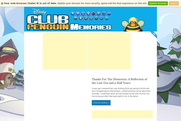 clubpenguinmemories.com site used Bluemelons