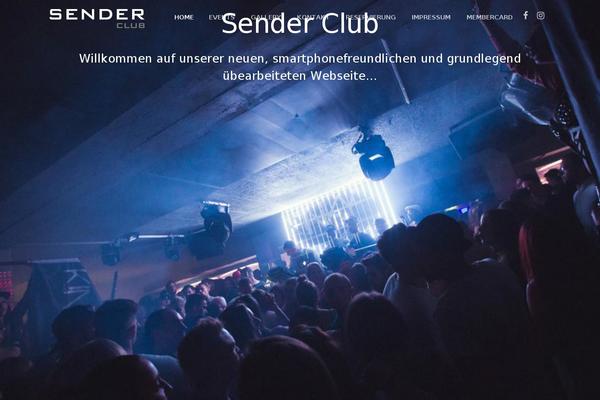 clubsender.com site used Themify-music-child