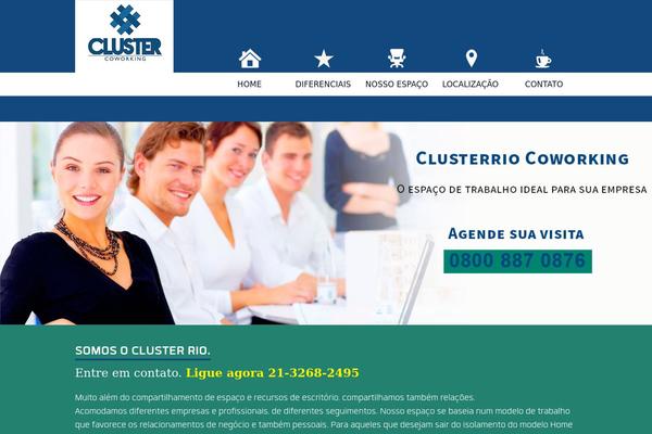 Cluster theme site design template sample
