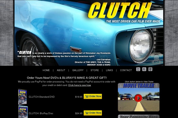 clutchthemovie.com site used Wpstealth