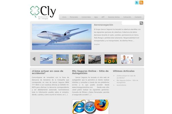 clyseguros.com.ar site used WP-Creativix
