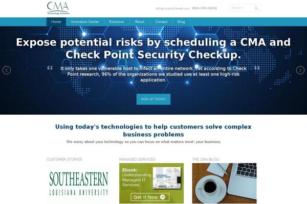 CMA theme site design template sample