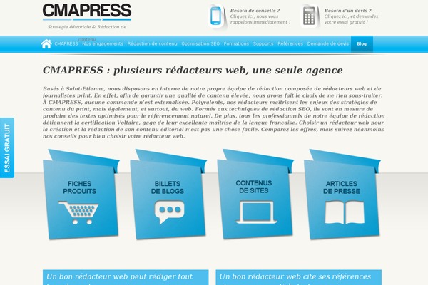 cmapress.fr site used Boosteo