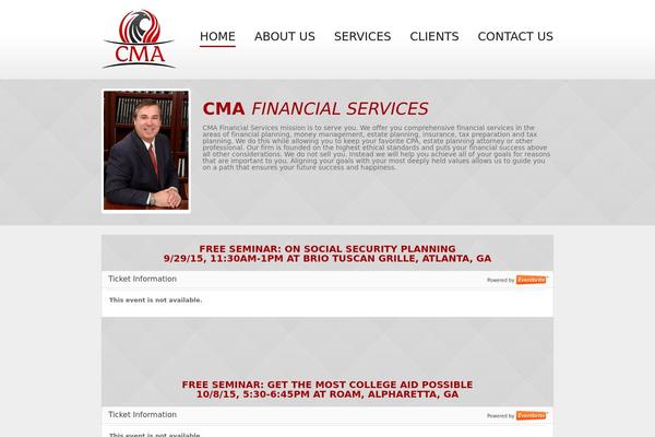 CMA theme site design template sample