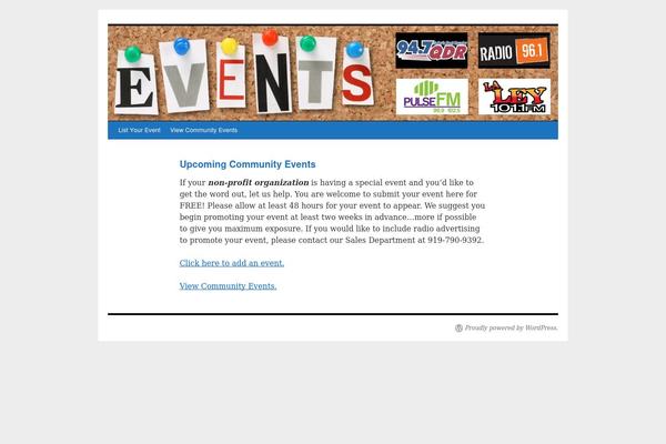 Twenty Ten theme site design template sample