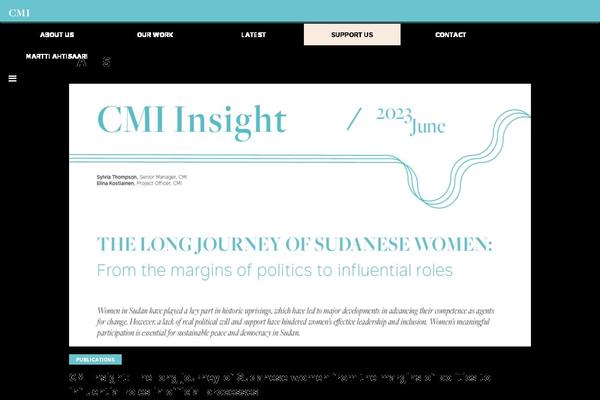 Cmi theme site design template sample