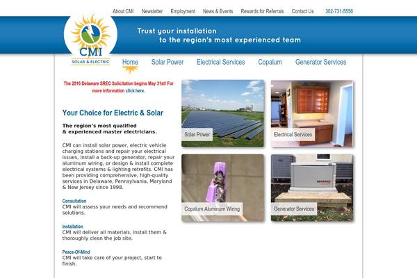 Cmi theme site design template sample
