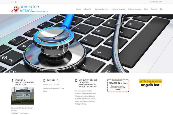 Enfold theme site design template sample