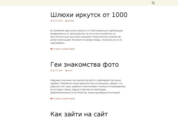 Twenty Thirteen theme site design template sample