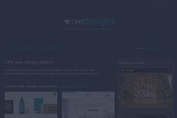 Cms theme site design template sample