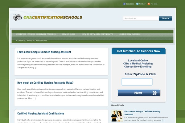 cnacertificationschool.com site used Bluedream