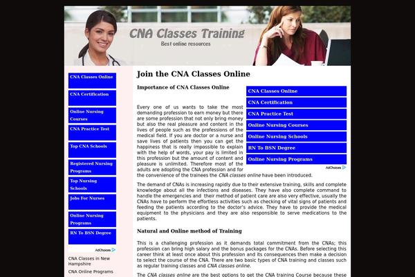 cnaclassesonline.biz site used Affilotheme