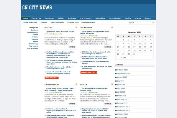 Newsworld theme websites examples