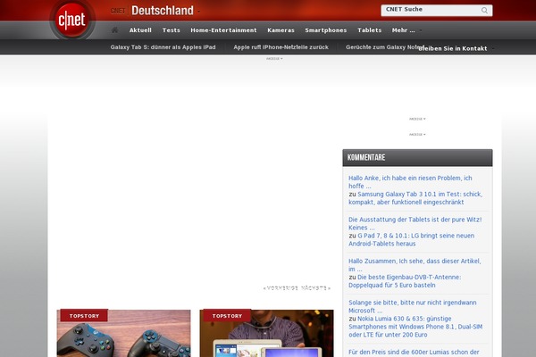 cnet.de site used Zdnet-de