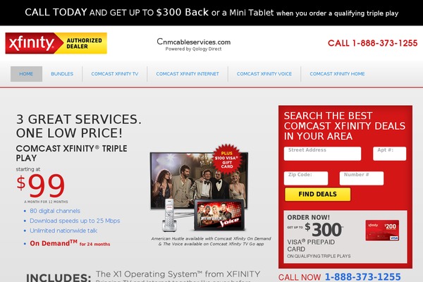 cnmcableservices.com site used Online-comcast