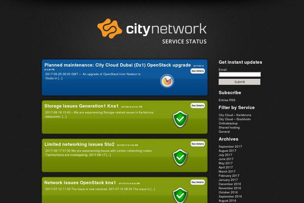 cnstatus.com site used Networkstatus