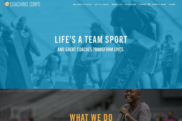 coachingcorps.org site used Taco-theme