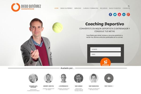 Coaching theme site design template sample