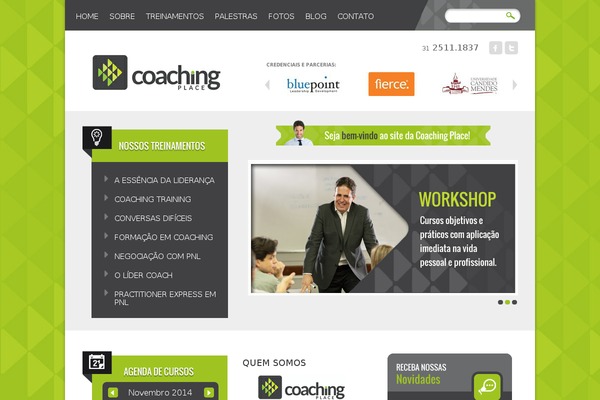 Coaching website example screenshot