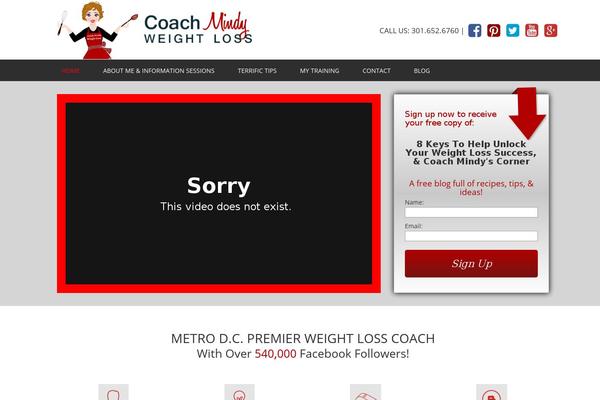 coachmindy.com site used Maxcms