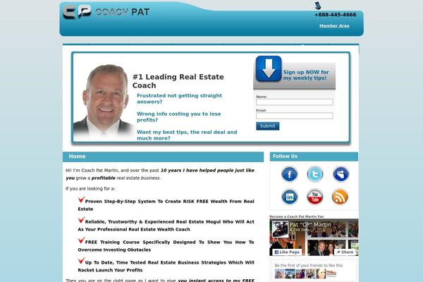 coachpatmartin.com site used Coachpat